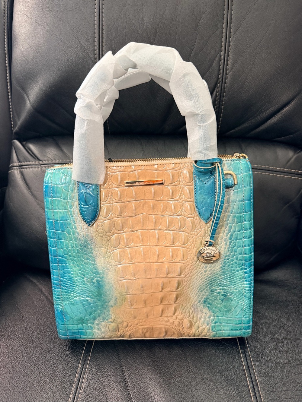 Brahmin NWT Small Caroline in Ocean Ombré